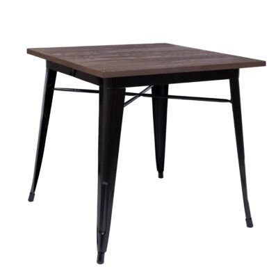 Mesa comedor Tolix 80x80x75 cm Base en Madera (Colores)