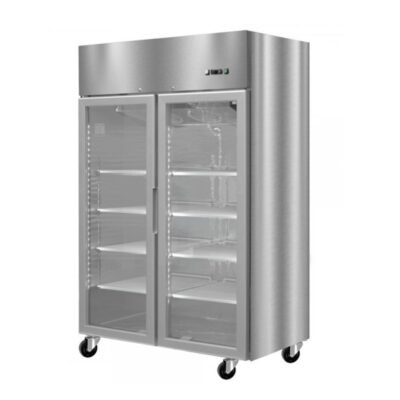 CONGELADOR VERTICAL 2 PUERTA DE VIDRIO