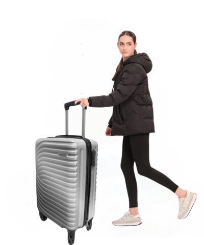 Set 3 Maletas Abs Ruedas 360°- Plata