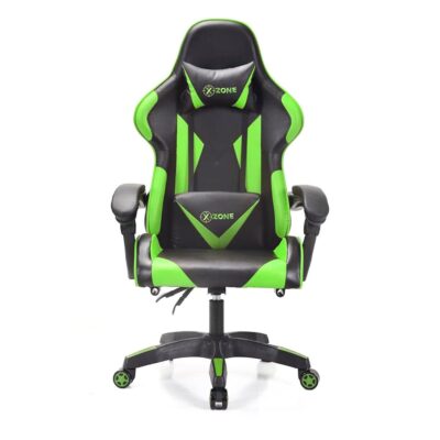 Silla Gamer X-ZONE Ergonómica Verde/ Negro