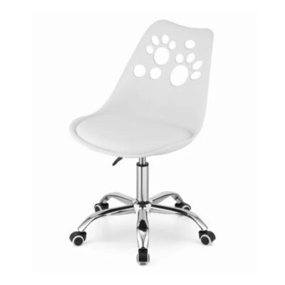 Silla Tulip con Ruedas Infantil Blanca