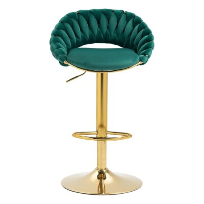 Pack 2 Taburetes Deluxe Terciopelo Verde