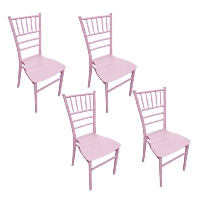 Pack 4 Sillas Chiavari Rosadas