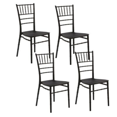Pack 4 Sillas Chiavari- Negras