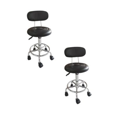 Pack 2 Sillas Giratorias de Oficina- Negras