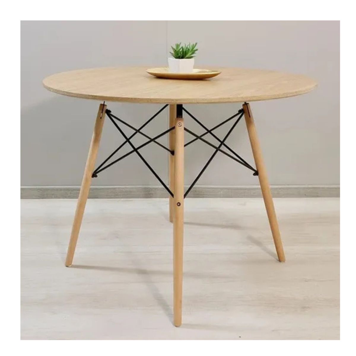 Mesa Eames Redonda 80 Cm- Madera - Image 3