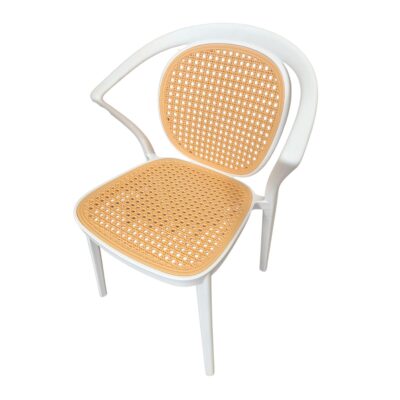 Silla Roma Ratan- Blanca