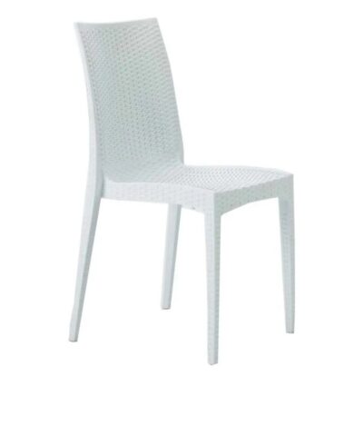 Pack 4 Sillas Simil Ratan- Blanca