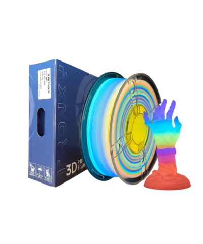 Filamento 3D Marca TRONXY Pla Glow Arcoiris Brilla en la Oscuridad De 1.75mm Y 1 Kg