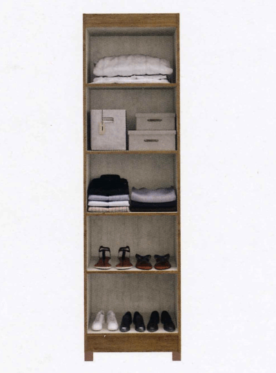 Mueble Estante Multiuso 2 Puertas- Crema/ Café - Imagen 3