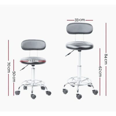 Pack 2 Sillas Giratorias de Oficina- Blancas - Imagen 3