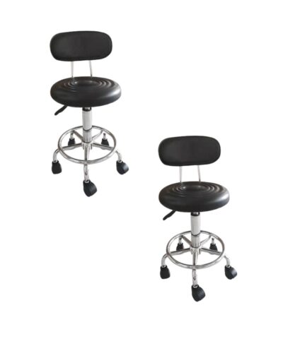 Pack 2 Sillas Giratorias de Oficina- Negras