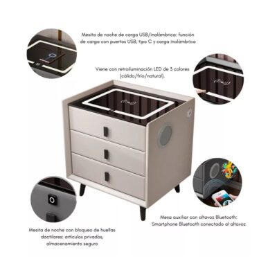 Velador Smart 2.0- Blanco - Imagen 5