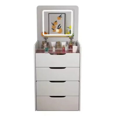 Tocador 3 en 1 con Taburete y Luz LED