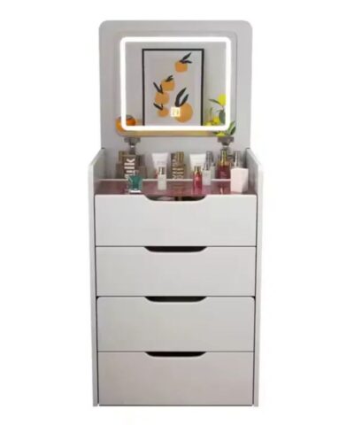 Tocador 3 en 1 con Taburete y Luz LED