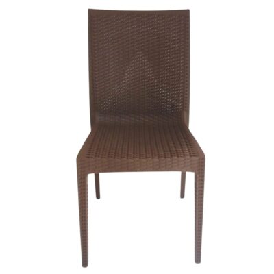 Silla Simil Rattan- Café - Imagen 5