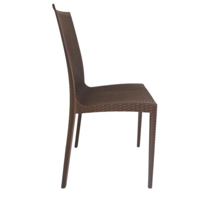 Silla Simil Rattan- Café - Imagen 6
