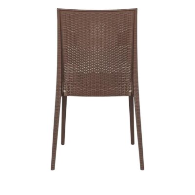 Silla Simil Rattan- Café - Imagen 2