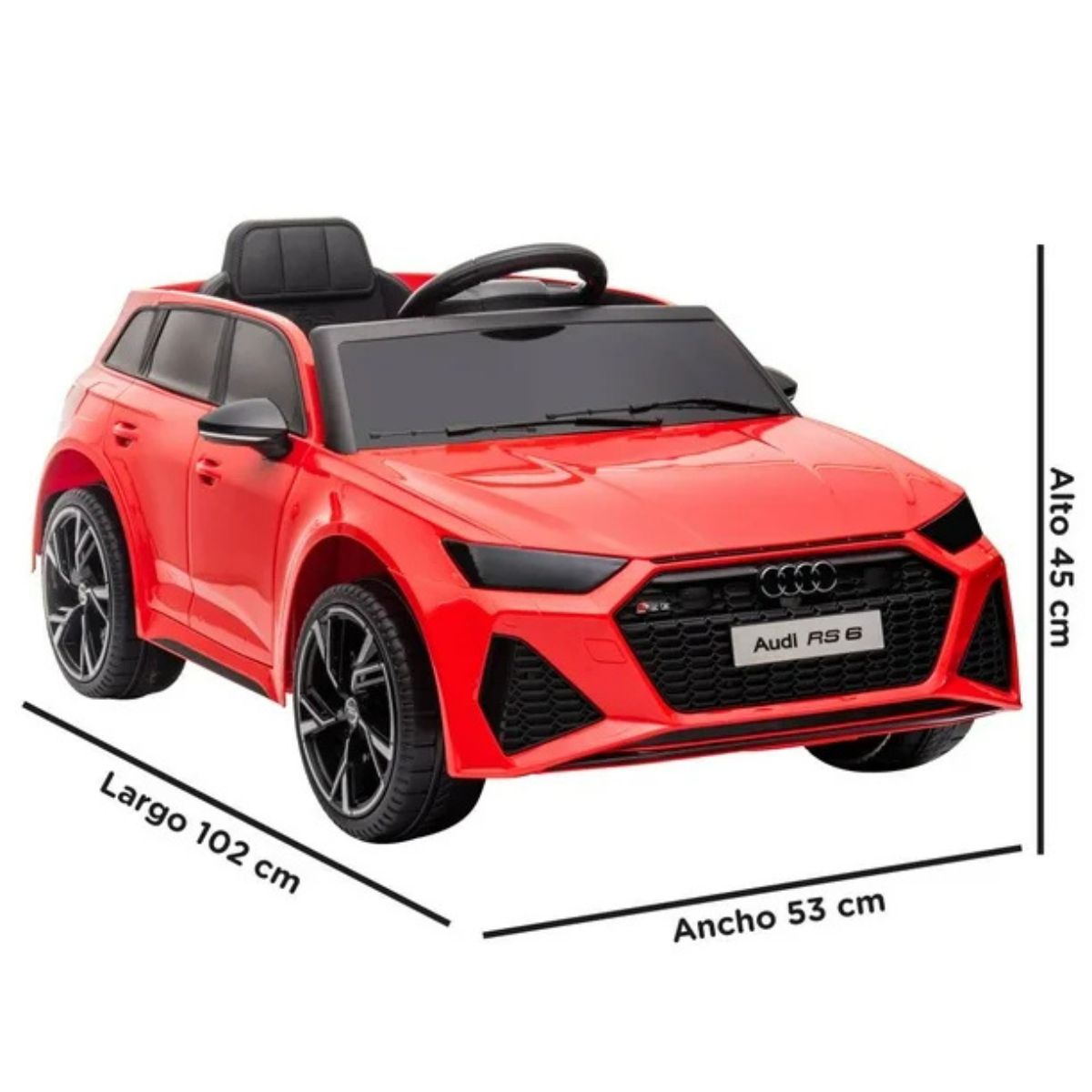 Auto Eléctrico Audi RS6- Rojo - Imagen 2