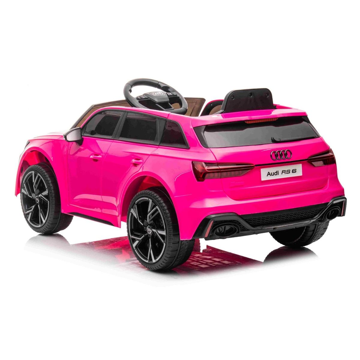 Auto Eléctrico Audi RS6- Rosado - Imagen 5
