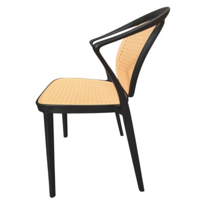 Silla Roma Ratan- Negra - Imagen 3