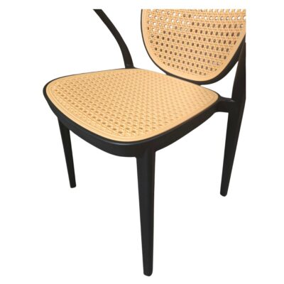 Silla Roma Ratan- Negra - Imagen 4