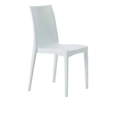 Pack 4 Sillas Simil Ratan- Blanca